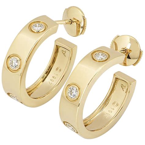 cartier hoop earrings dupe|cartier earrings price list.